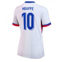 Camiseta Francia Kylian Mbappe #10 Segunda Equipación Replica Eurocopa 2024 para mujer mangas cortas